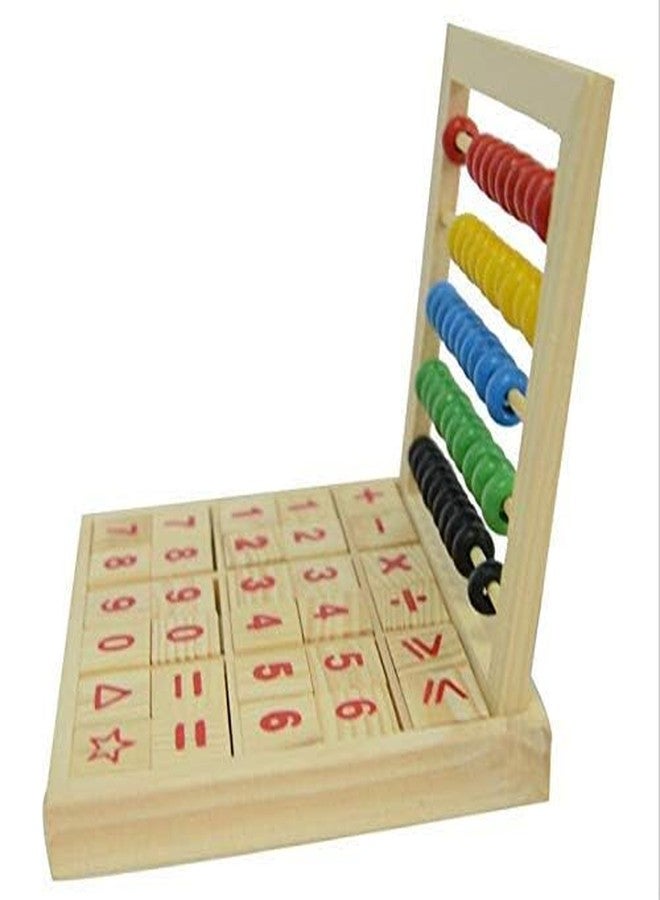 Little mind Wooden Abacus Study Blocks with Beads - Maths Counting Learning Box, Educational Toy for Kids, Early Learning, STEM Toy, Montessori-Inspired, Skill Development for Toddlers - Image 2
